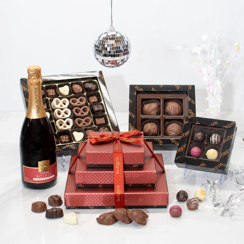 3 Tier Celebration Indulgence Kosher Chocolate Gift Tower