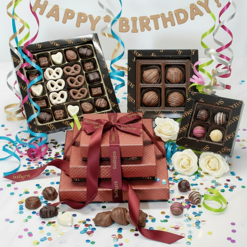 3 Tier Happy Birthday Chocolate Gift Tower