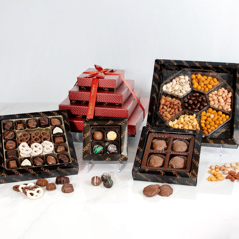 4 Tier Executive Give Comfort Chocolate Gift Tower