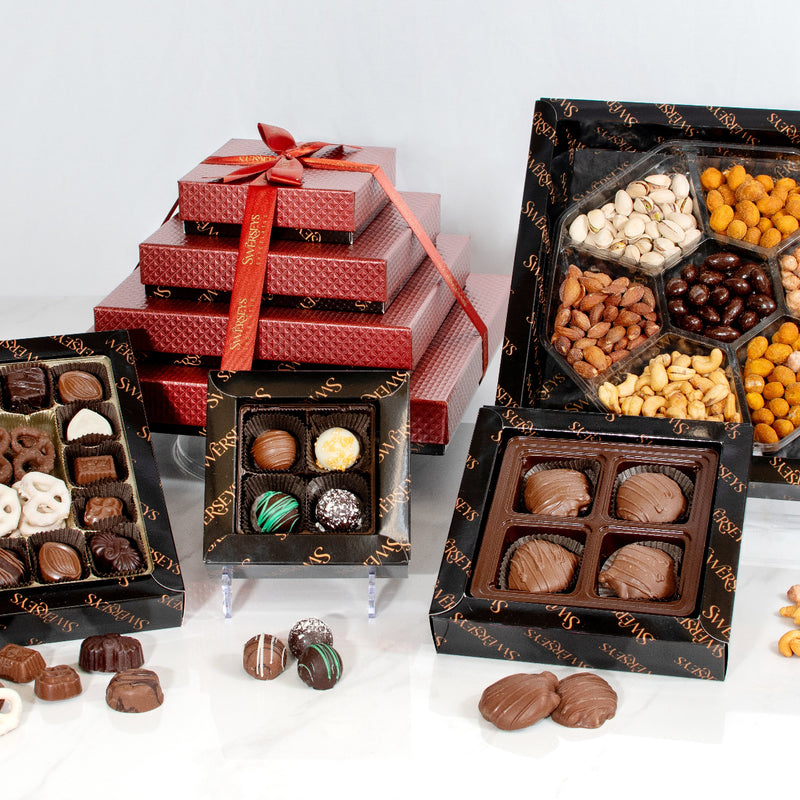 4 Tier Executive Give Comfort Chocolate Gift Tower
