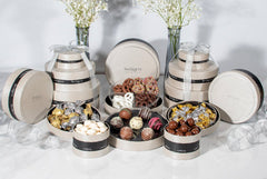 Deluxe Silver 6 Tier Decadent Chocolate Gift Tower