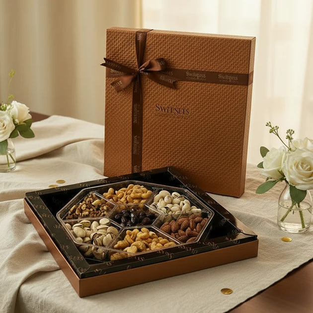 Premium Assorted Nuts Gift Box – Gourmet Kosher Gift Baskets