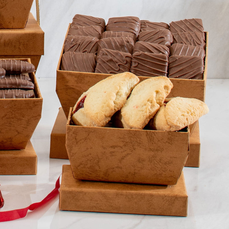 Swerseys Purim Mishloach Manot Chocolate Dairy & Cookie 5-Tier Gift Tower 4