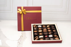 Deluxe Burgundy Chocolate Gift Box
