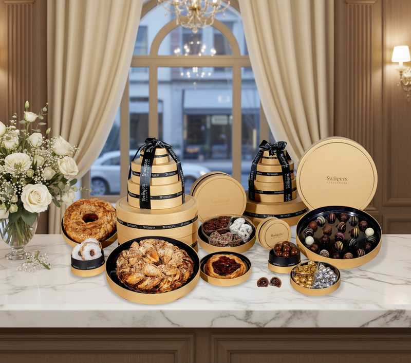 Grand 8 Tier Gold Chocolate & Bakery Gift Tower OU-D