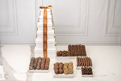 Grand Indulgence Signature White Speckled Gourmet Gift Tower