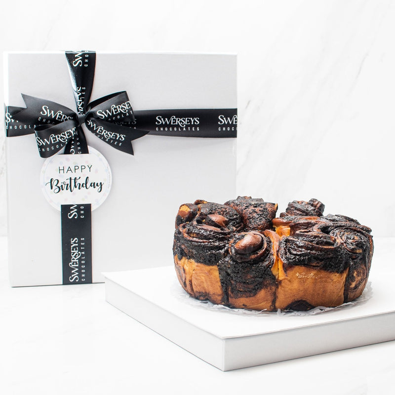 Happy Birthday Babka Ring Cake Gift Box