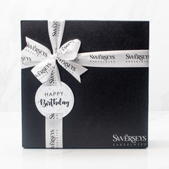 Happy Birthday Black Chocolate Gift Box