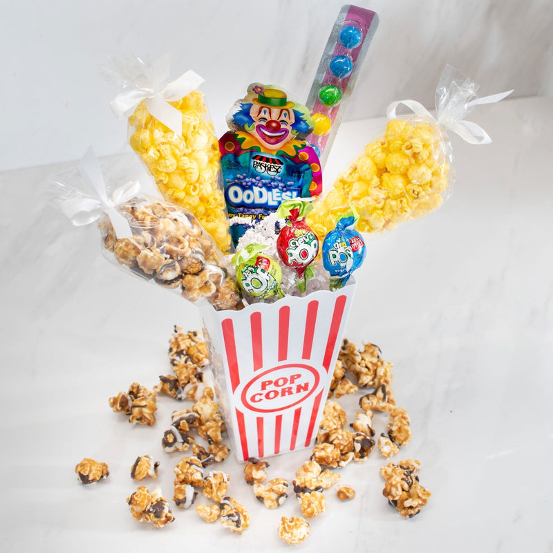 Kids Purim Popcorn and Candy Mishloach Manot Gift Set