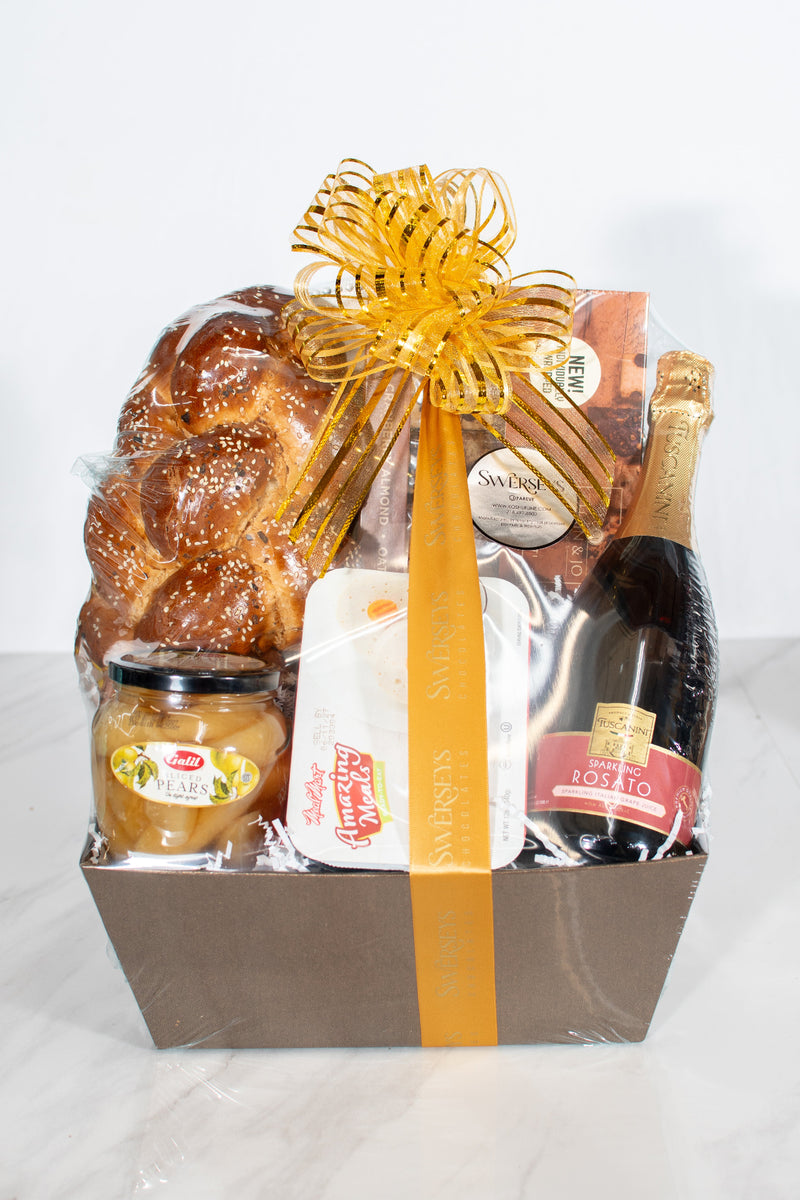 Luxury Shabbat Chala Gourmet Kosher Basket