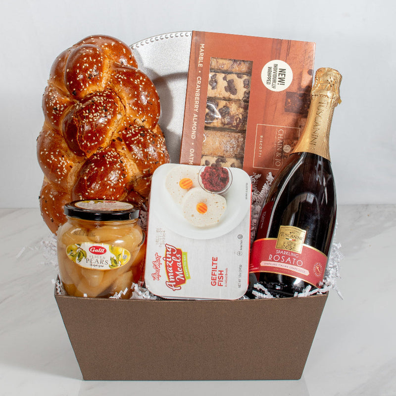 Luxury Shabbat Chala Gourmet Kosher Basket