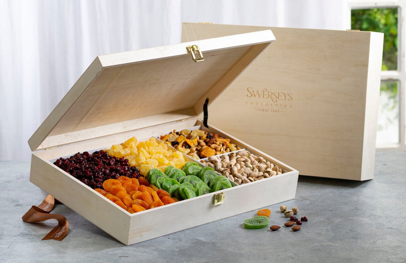 Purim Designer Nut and Dried Fruit Keepsake Gift Box