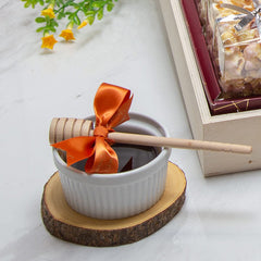 Rosh Hashanah Gourmet Popcorn & Cookies Wood Keepsake Gift Box 6