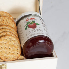 Rosh Hashanah Simply Elegant Tea & Crackers Wood Gift Set 4