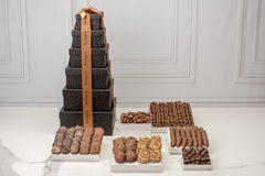 Thank You Grand Indulgence Black Speckled Chocolate Tower 2