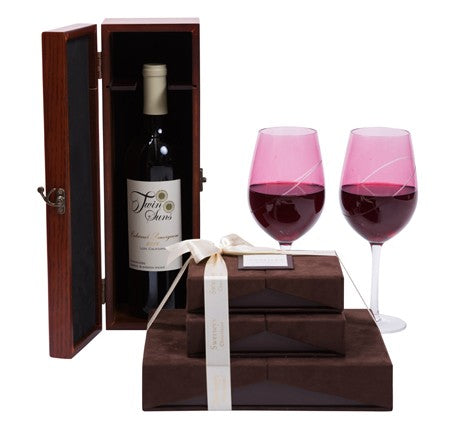 Wine Chocolate Gift Designer Wine Glasses