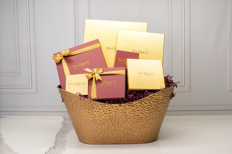 Stylish Elegant Executive Kosher Chocolate Gift Basket